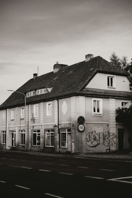 this is the exterior of a dilapidated looking restaurant