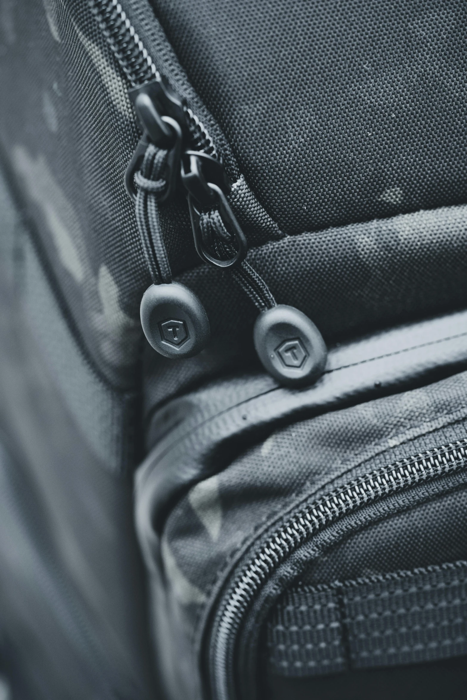 a black and white pograph of a piece of luggage