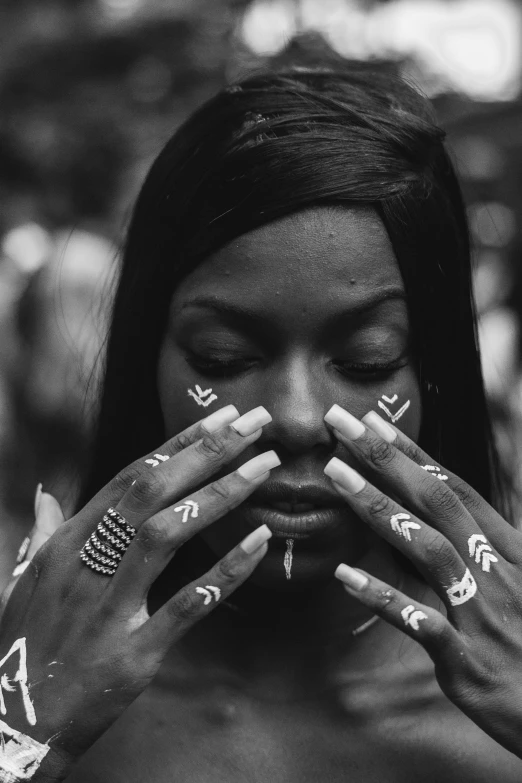 an image of a woman that has different tattoos