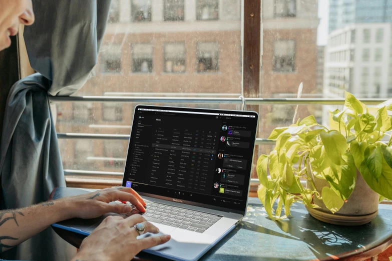 an image of a man on his laptop