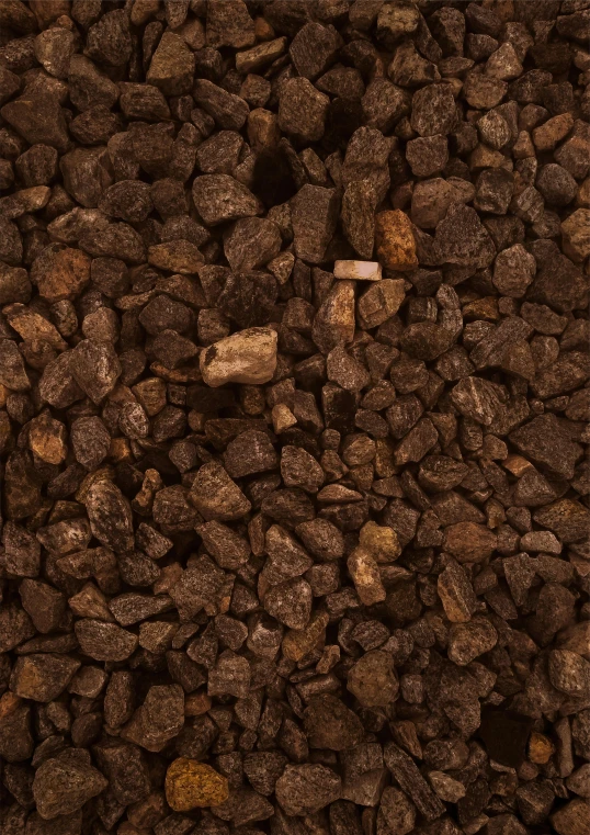 a large pile of rocks covered in brown colored lichen