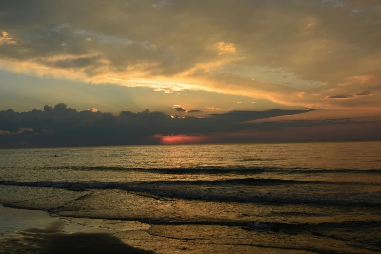 a sunrise that is over a large body of water