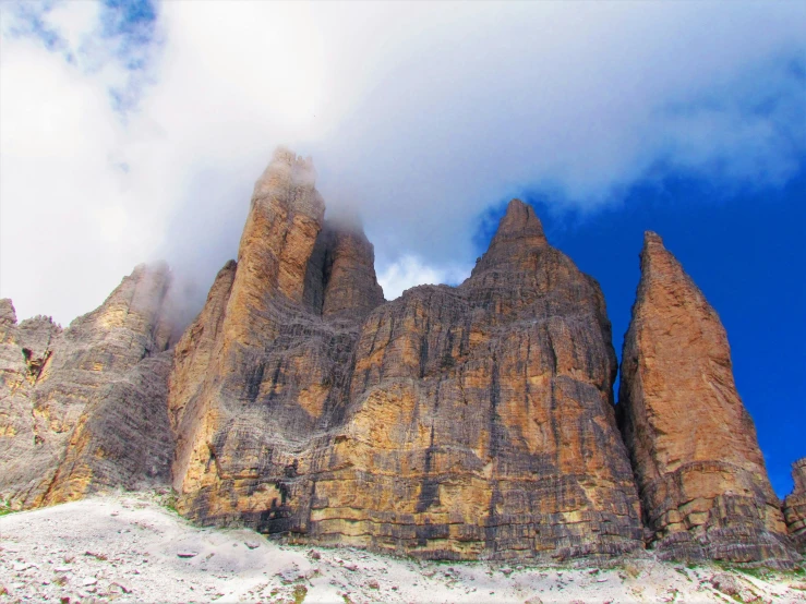 a group of mountain ranges with mountains behind them