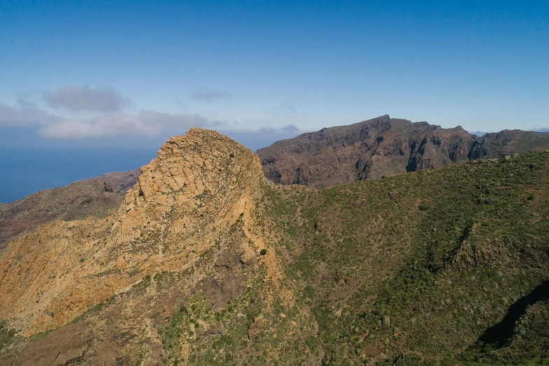 the top of a mountain in the wilderness