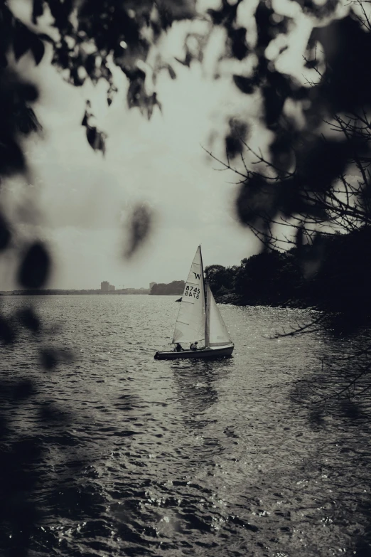 a person is out in the water on a boat