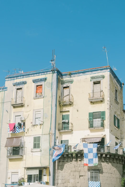 a large building with several balconies and balconies