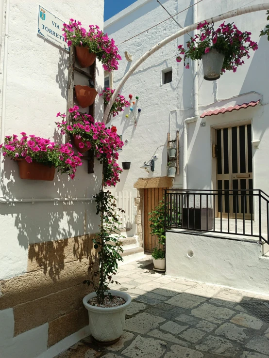 there is an orange pot on the wall and a window