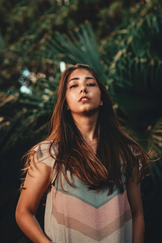 an image of a girl staring up