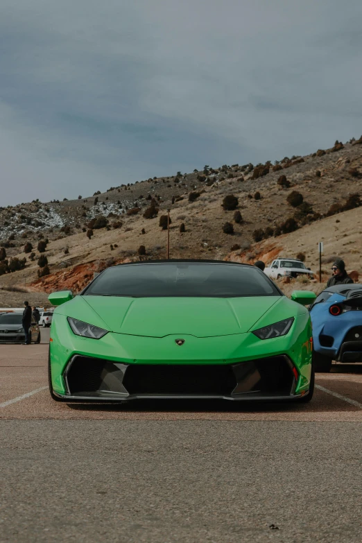 a couple of cars that are parked in the street