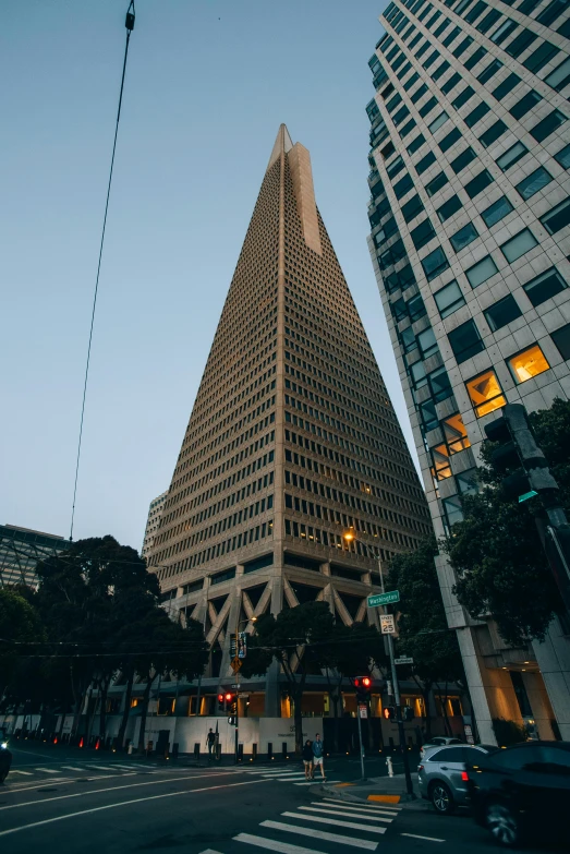 a very tall building with a lot of windows