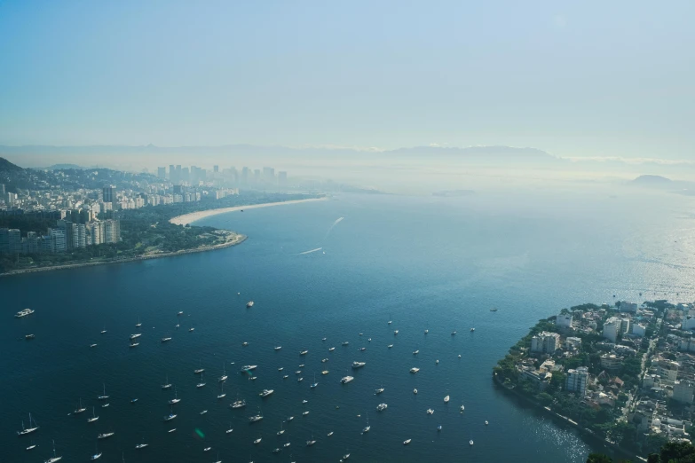 a view of a large city over the water