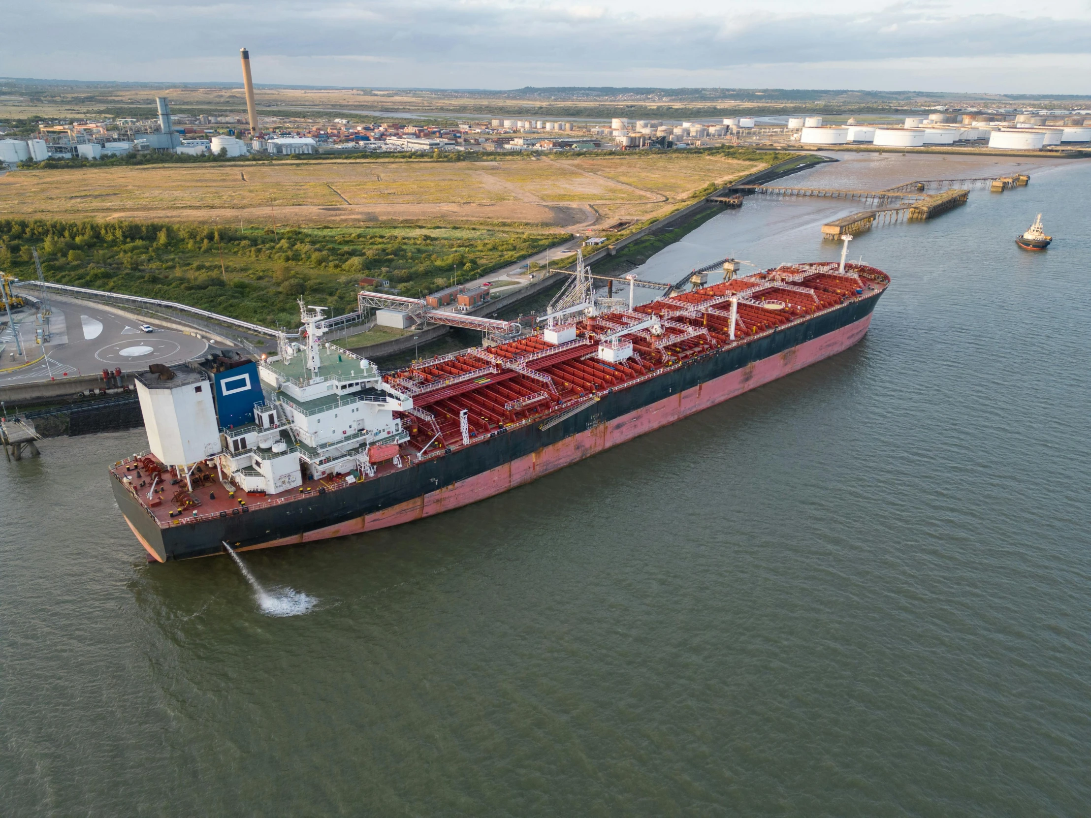 a big ship sailing down a body of water