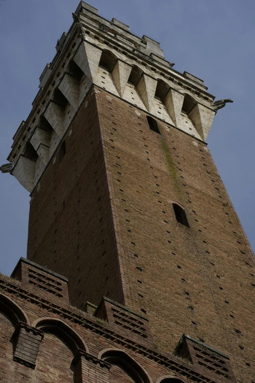 a tower with several windows on each side
