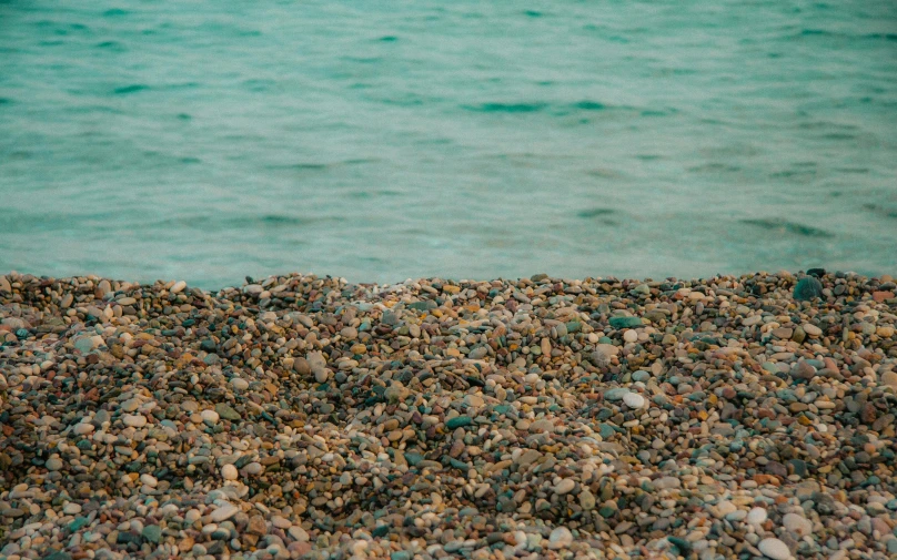 this is a closeup of small rocks and water