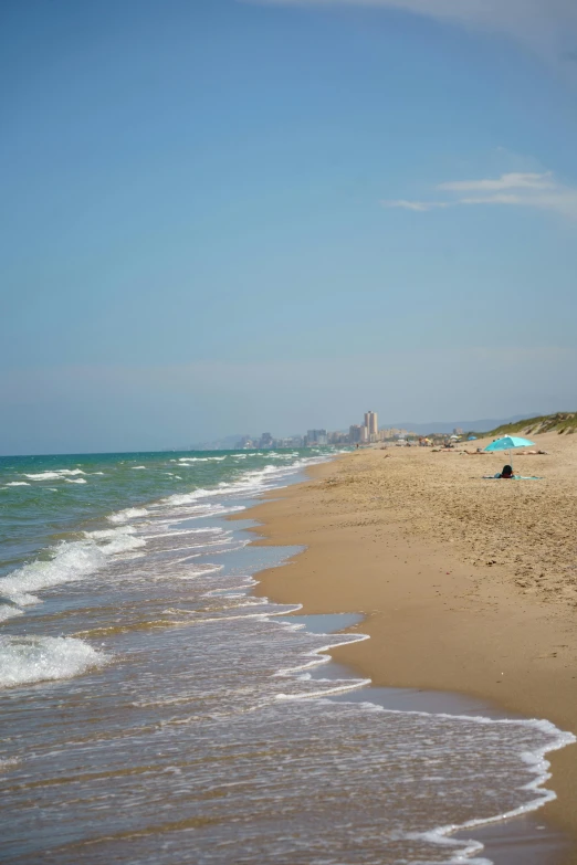 people on the beach with their umbrellas open