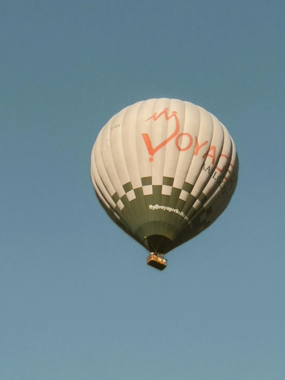 an empty  air balloon is seen in the sky