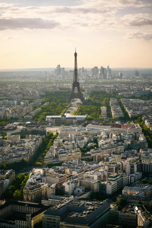 a very tall tower towering over the city