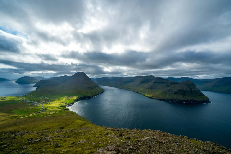 this is a beautiful view of the norwegian sea