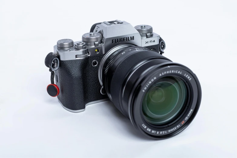 a camera sitting on top of a white counter