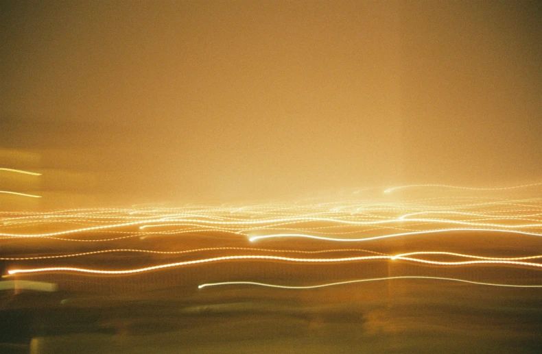 long exposure po of street light streaks