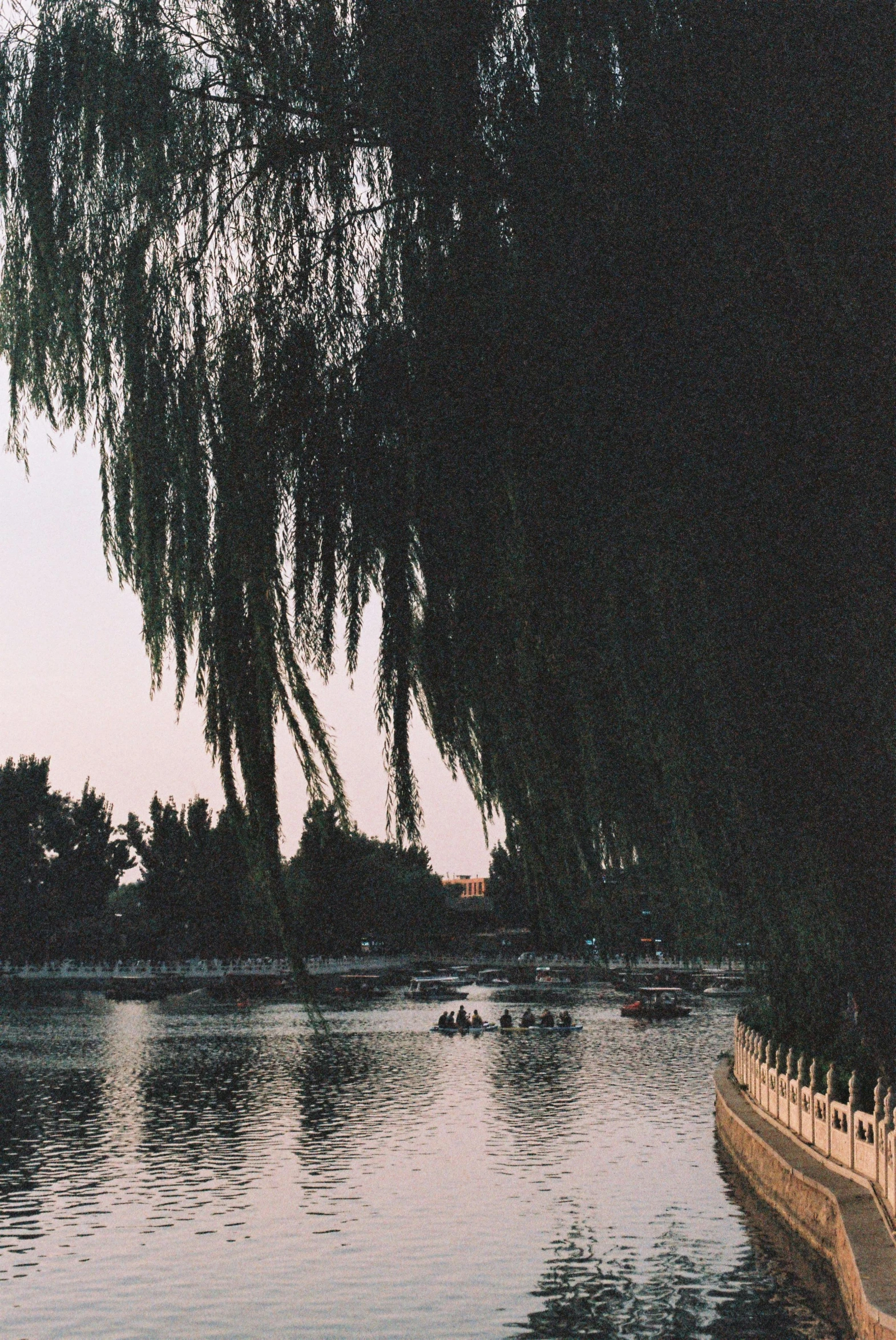 people enjoying the beautiful water in a lake