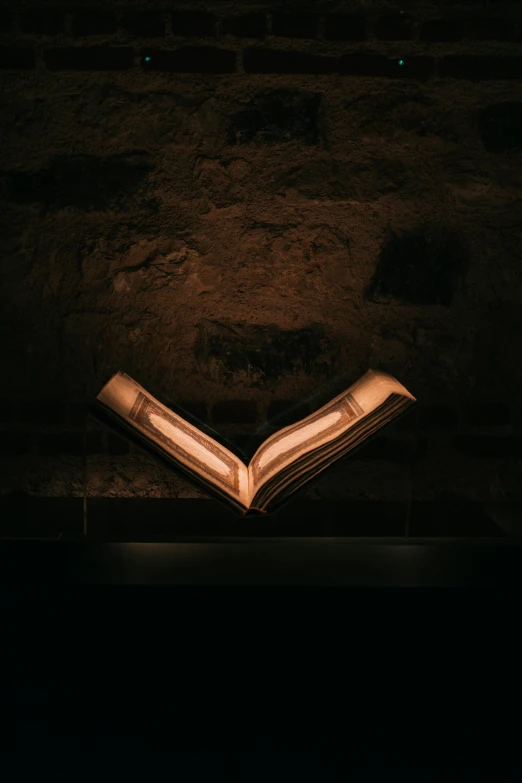 a closed book on top of a table