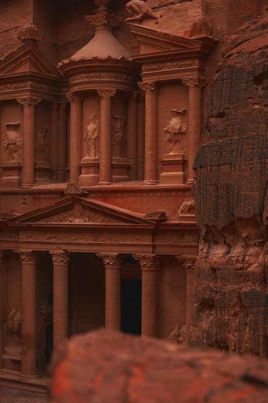 a couple of buildings in the middle of desert