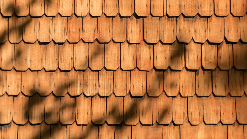 an old wall made of tile with a black bird standing on it