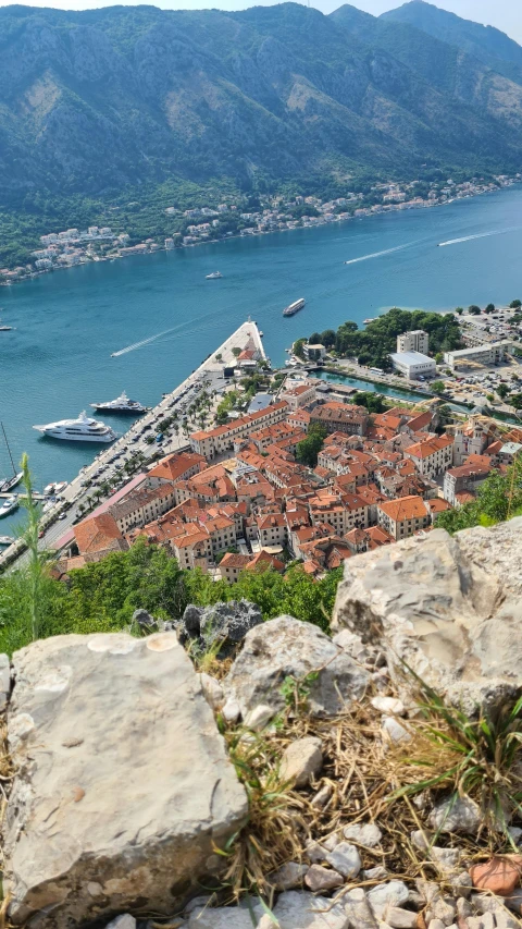 looking over the old city from atop a hill