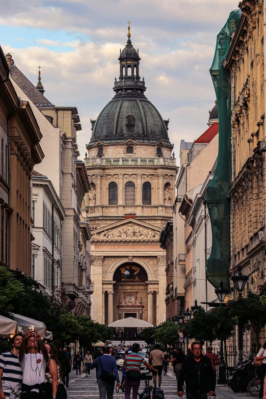 the entrance of an old city building in europe