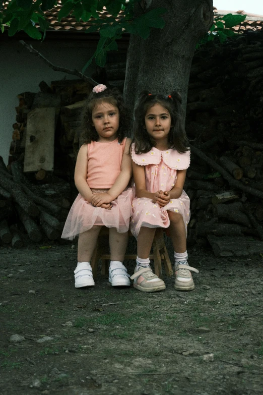 two s sitting on the back of a bench