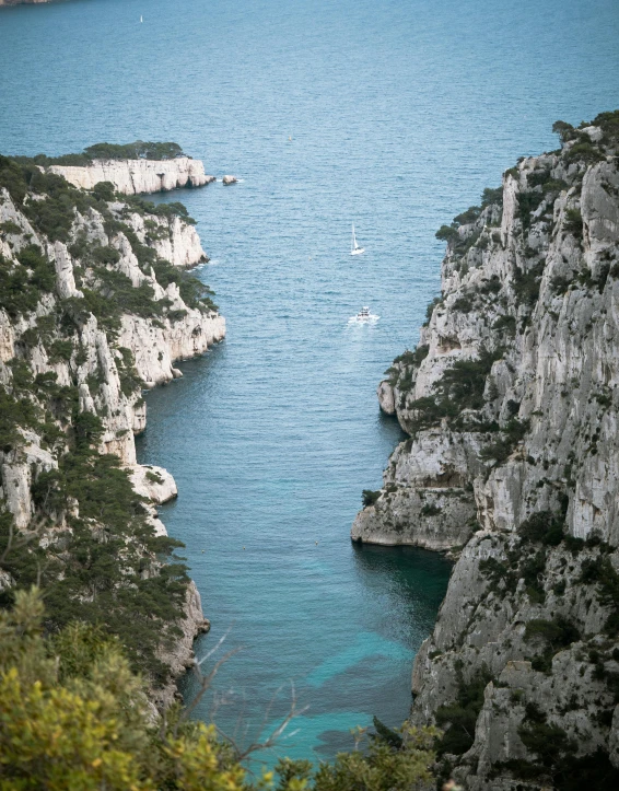 a view of the water off of the coast