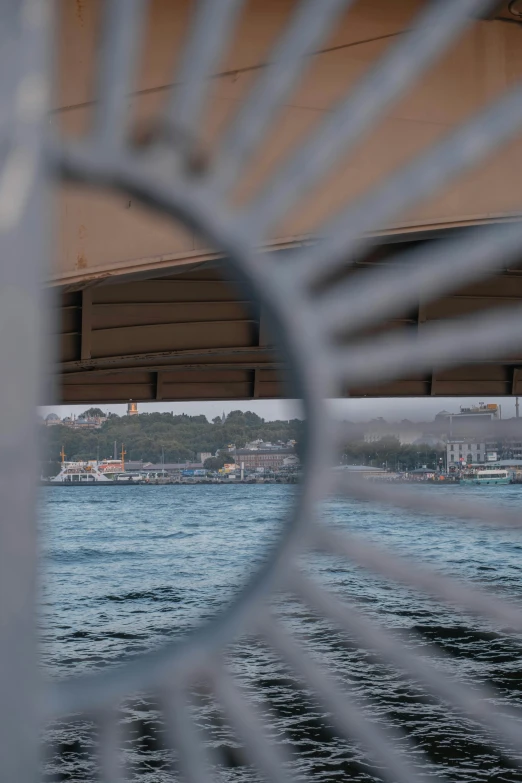 a bridge over a large body of water