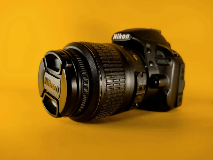 the lens is attached to the nikon camera