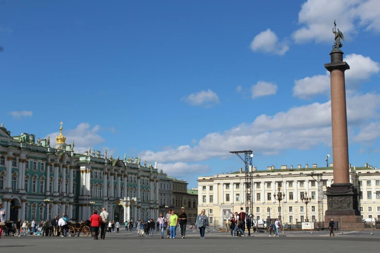 the city of nice european architecture has many people