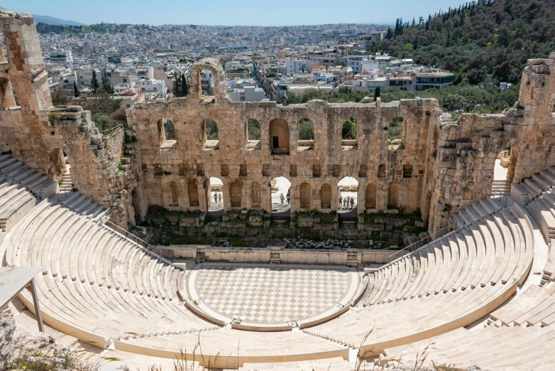 the theater was once empty, and still in operation