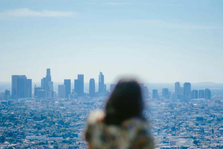 a city view taken from a very high vantage