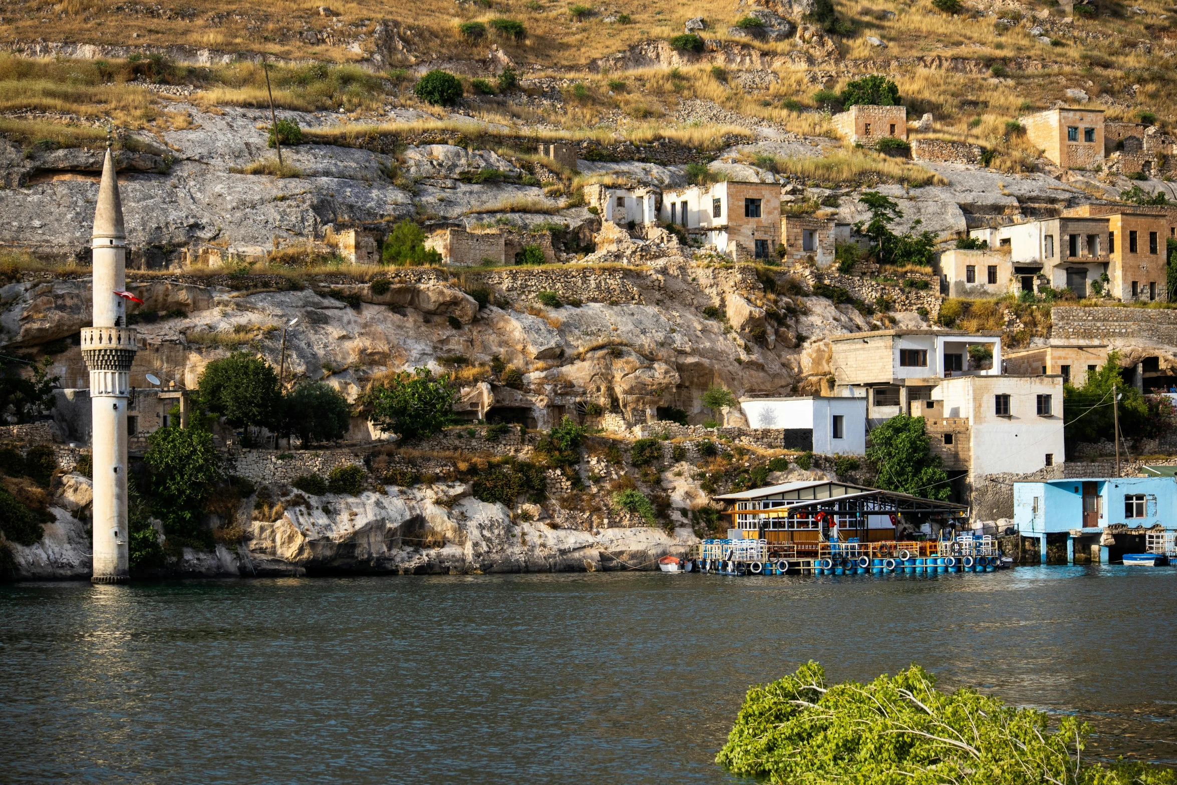 an urban area next to the water in europe