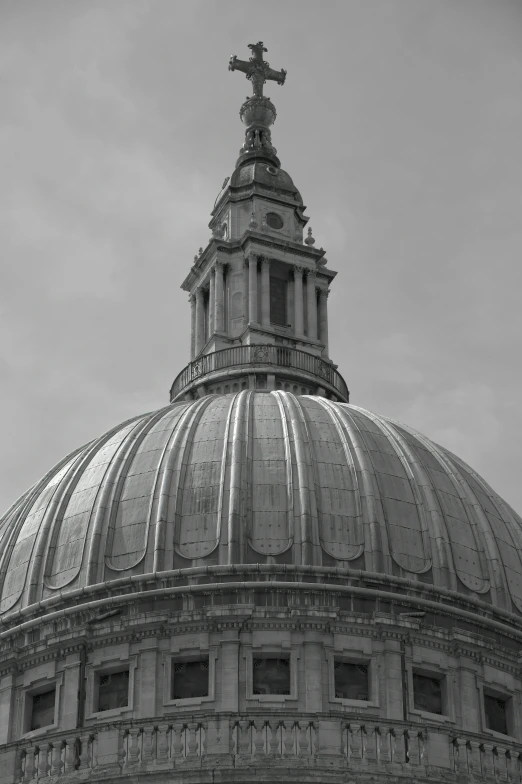 an old building with a cross on top