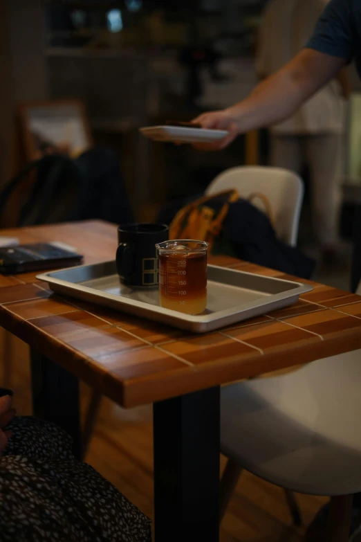 a tray with two pieces of honey on it