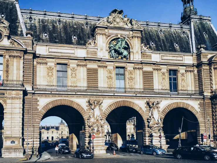 the building is decorated with arches and arched windows