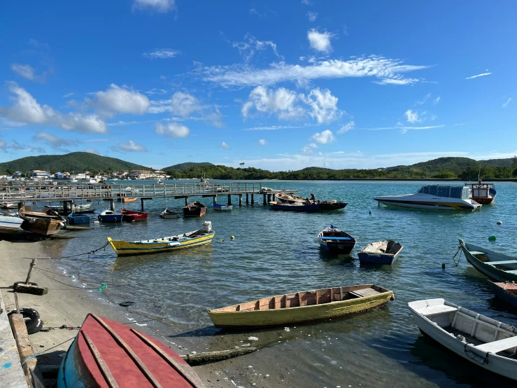 there are a lot of boats docked in this harbor