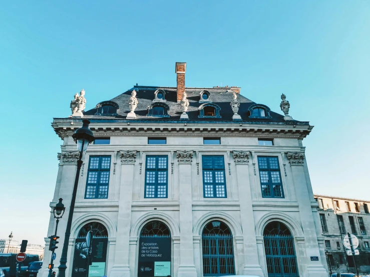 an old building on a street corner