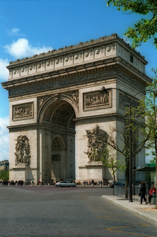 a big structure with a horse and carriage on the top