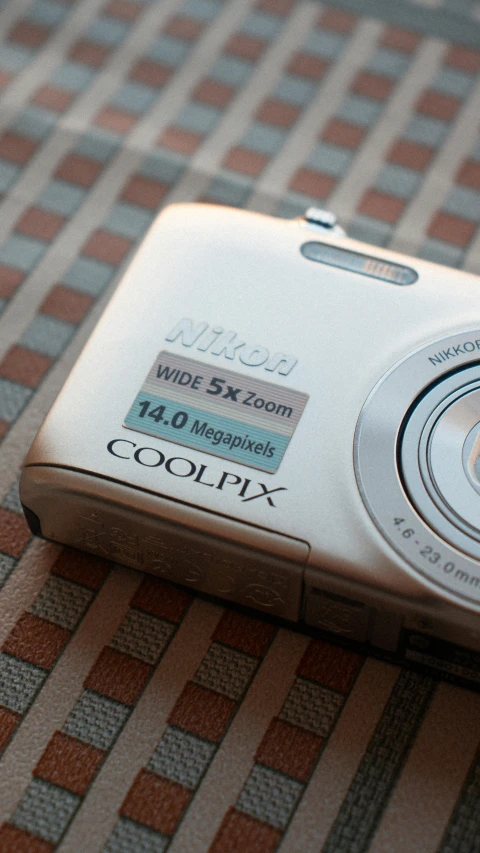 a camera sitting on top of a table