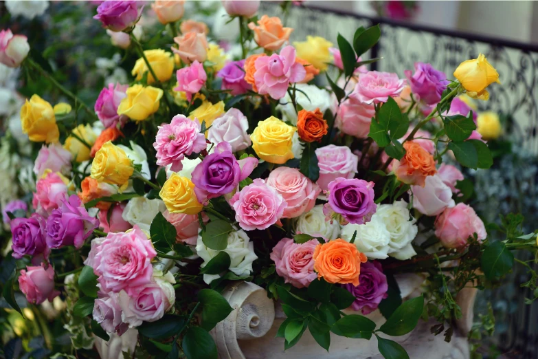 a bunch of flowers that are sitting in a vase