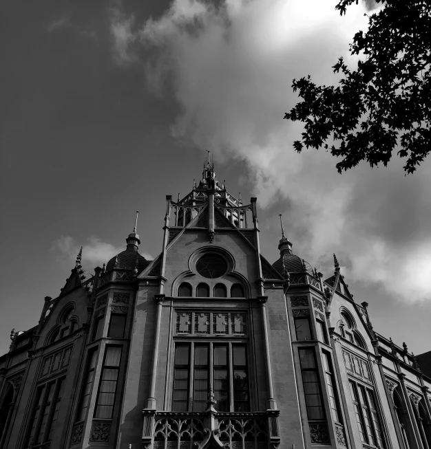 the top of a building with several balconies