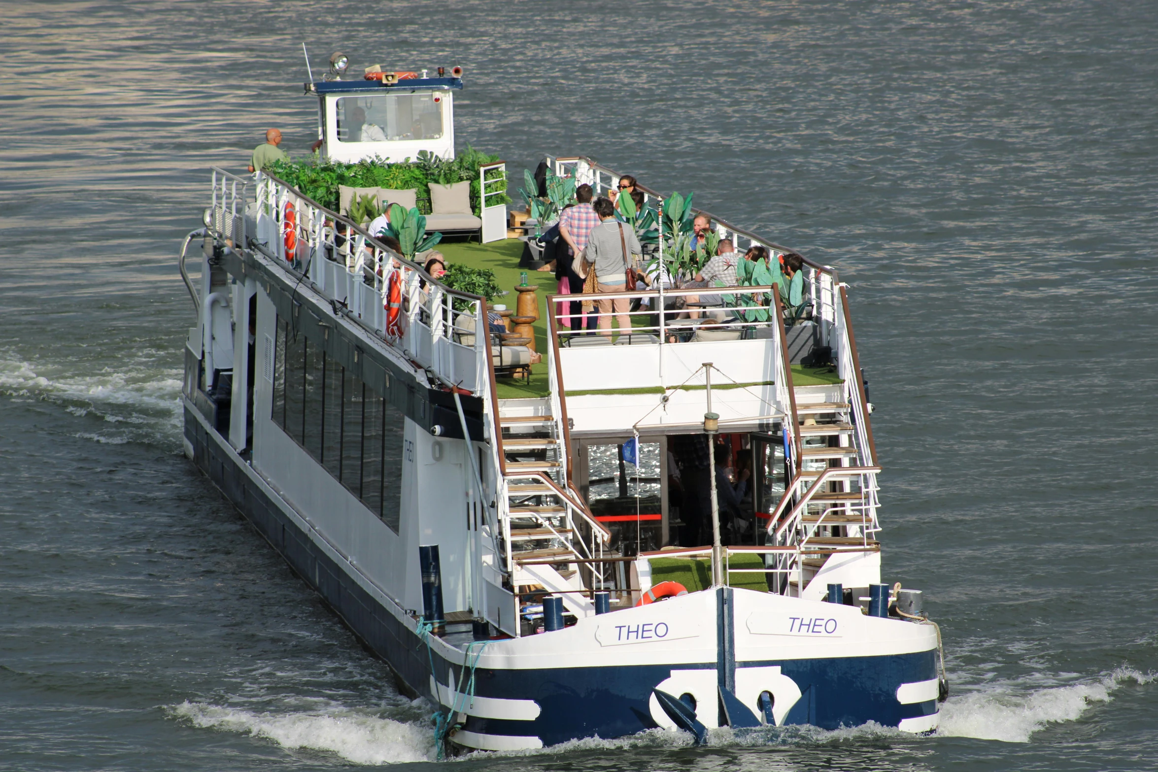 a large boat that is in the water