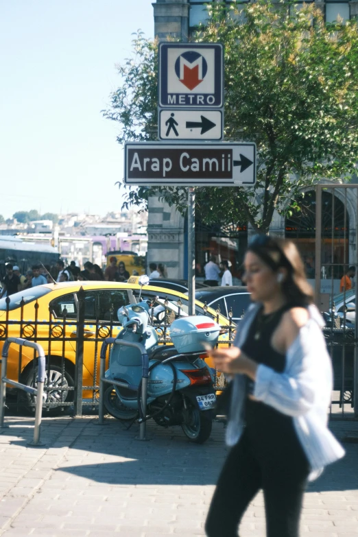 there are many motor cycles parked on the road