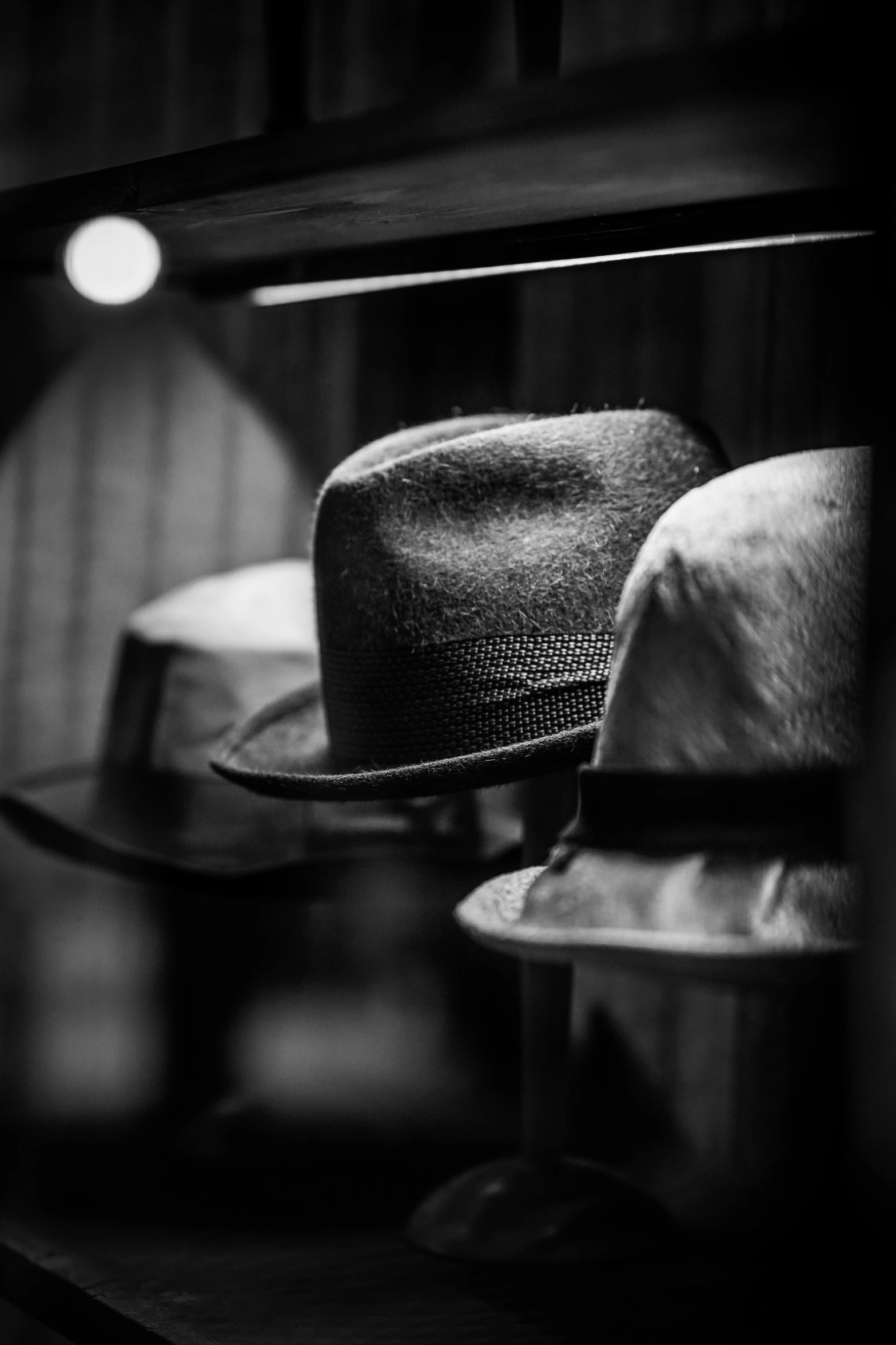 hats that are on top of a table